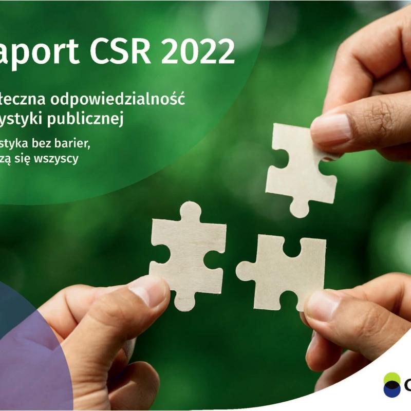 Grafika promująca publikację Raport CSR 2022